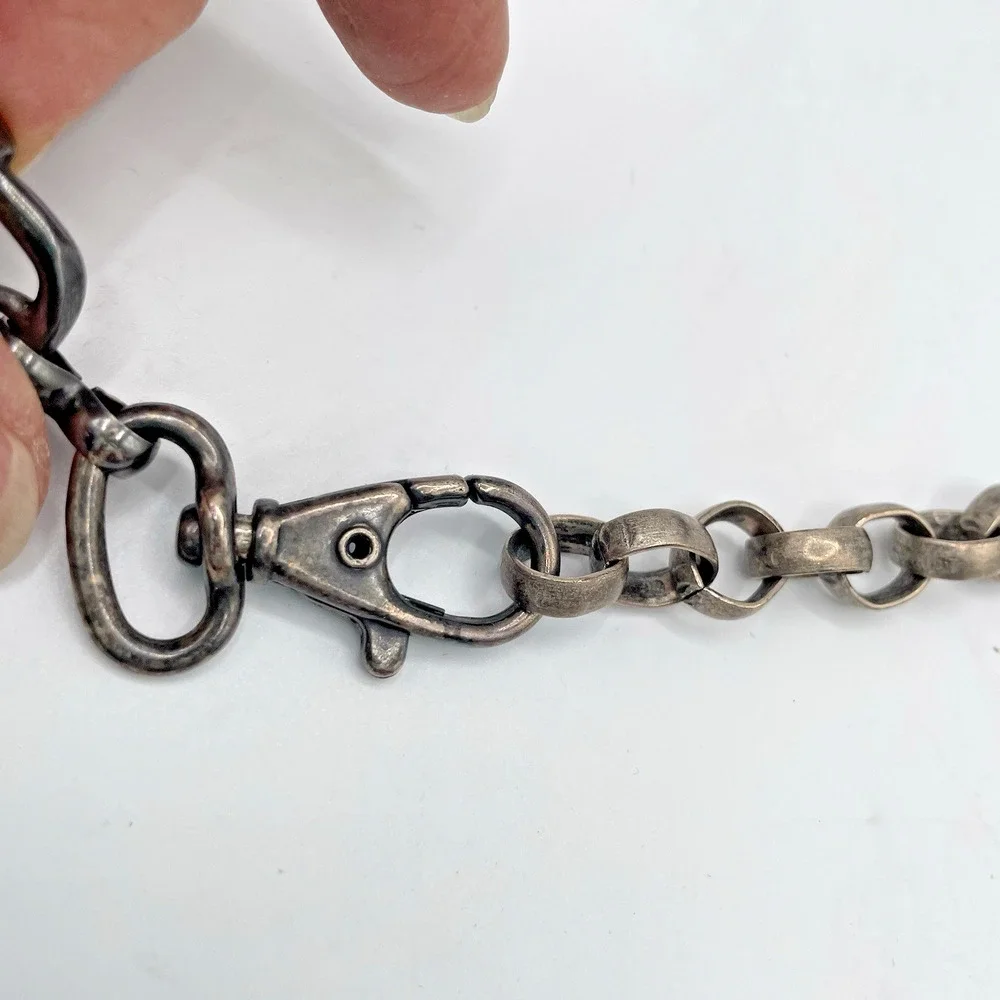 Vintage Horse Snaffle Horse Bit Belt 38 inches Gun Metal Equestrian Boho Classic